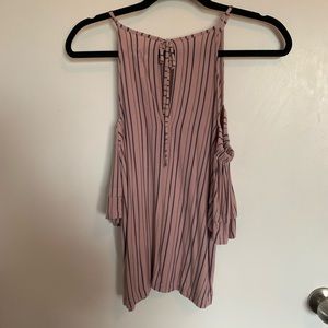 Open shoulder tank top